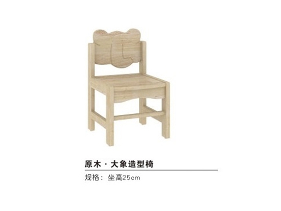 原木-大象造型椅